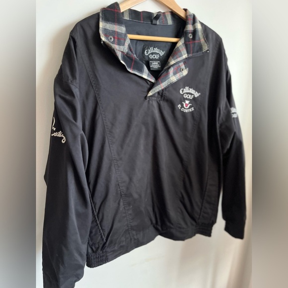Callaway Golf Nylon Quarter Button Windbreaker Jacket - Picture 2 of 9